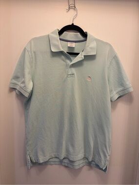 Brooks Brothers Slim Fit Polo Light Blue 100% Cotton Men’s Large Sz L